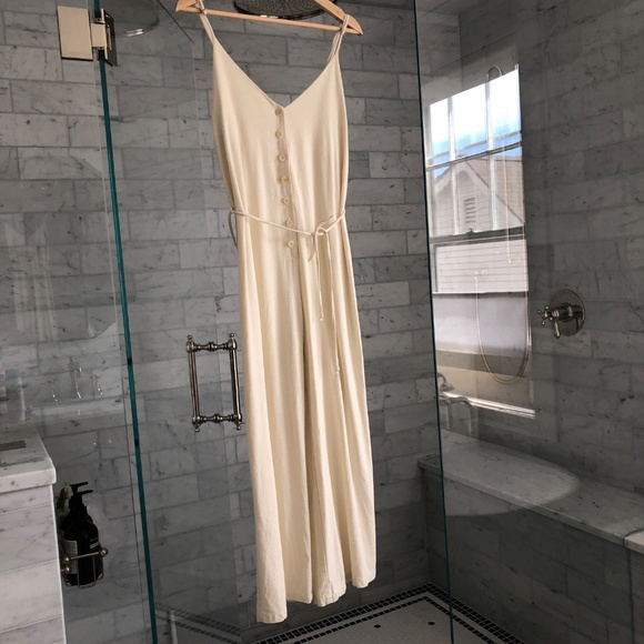 OZMA of California Cypress Playsuit in Raw Silk Natural S - Picture 2 of 14